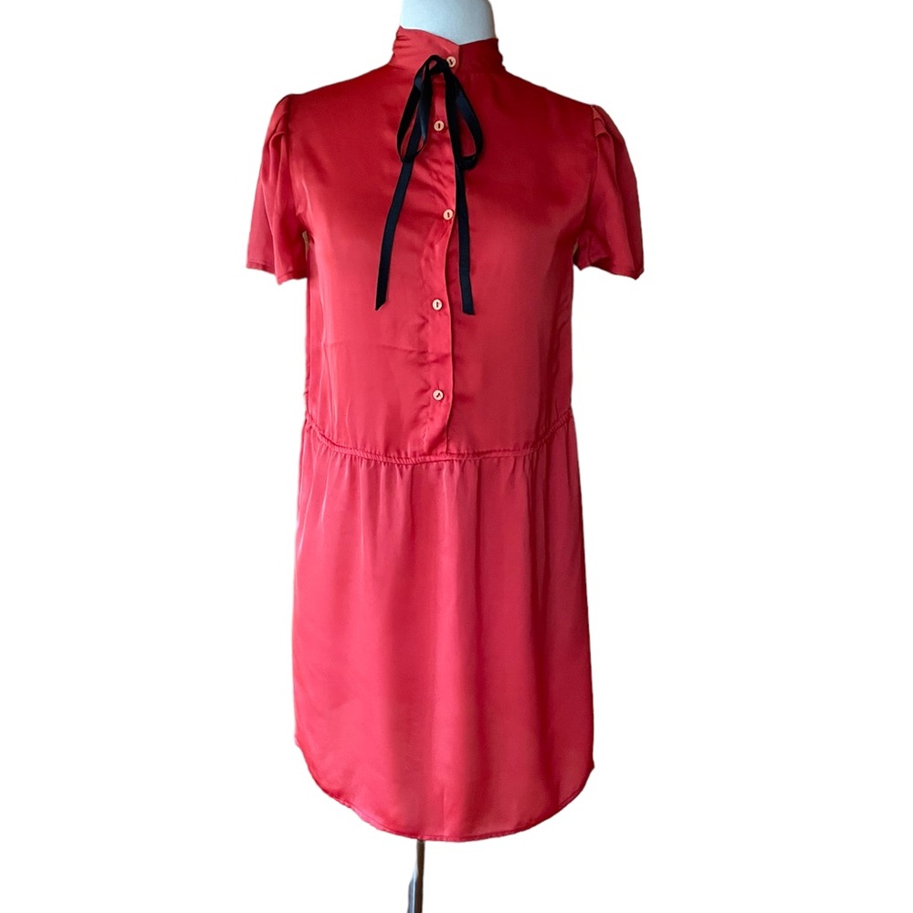 Vintage Red Poly Dress